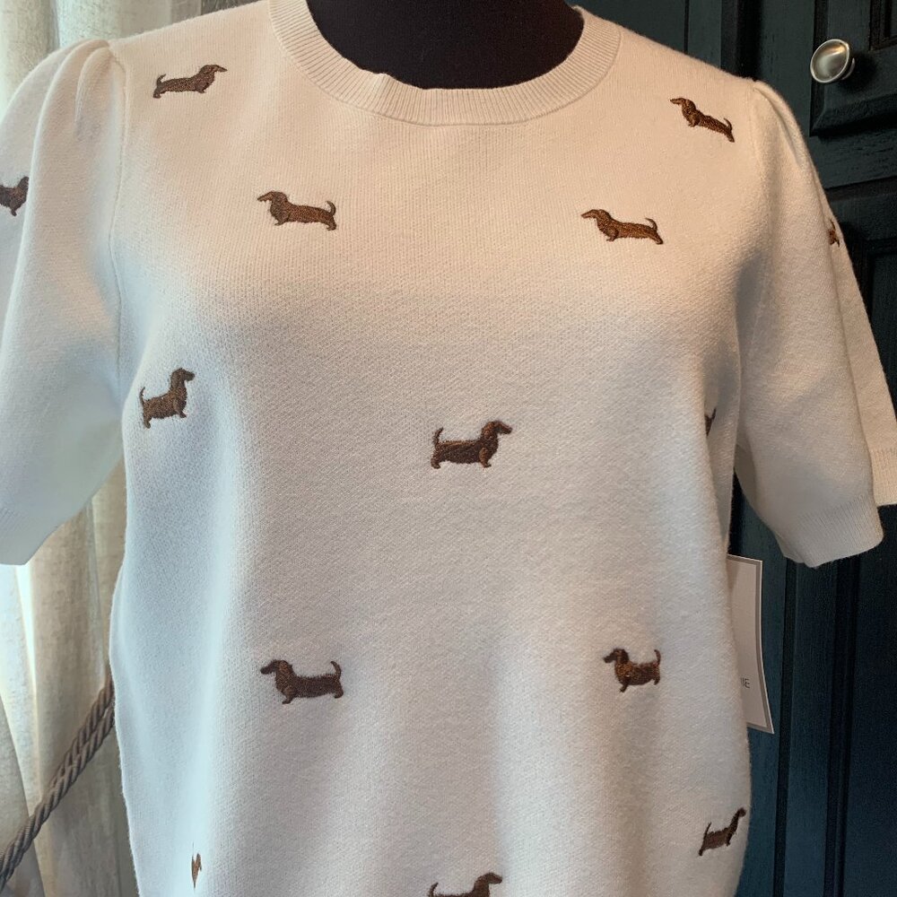Women's Dachshund Sweater NWT Small